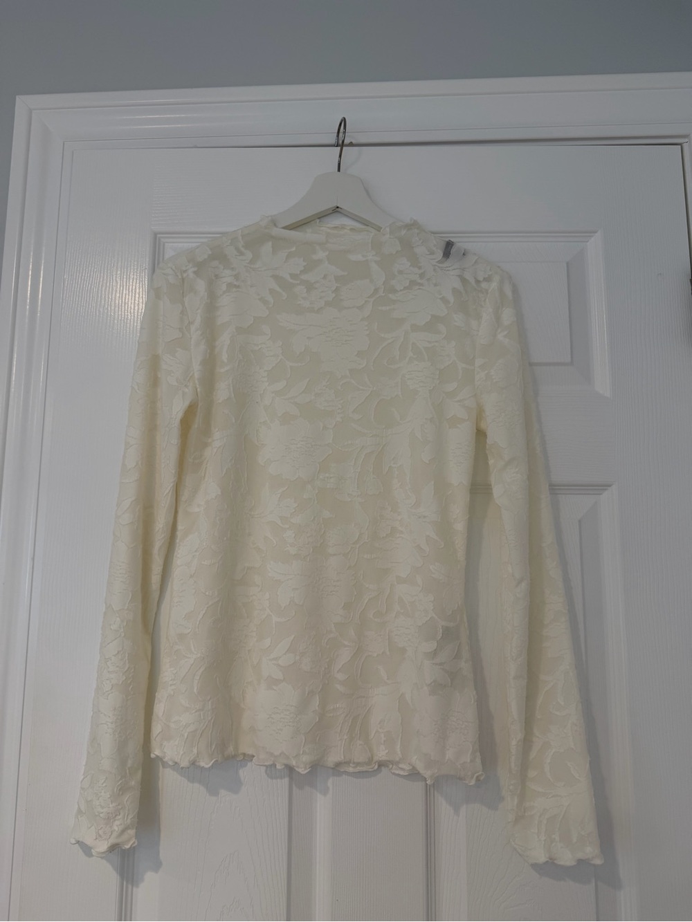 Floral Lace Long-Sleeve Top